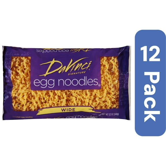 Davinci Wide Egg Noodle 12 oz (Pack Of 12)