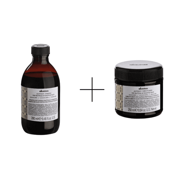 Davines Alchemic Chocolate Shampoo 280ml + Davines Alchemic Chocolate Conditioner 250ml