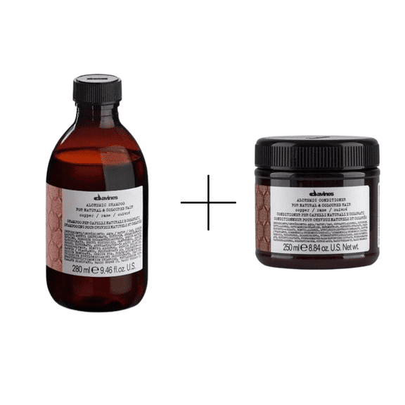 Davines Alchemic Copper Shampoo 280 Ml + Davines Alchemic Copper Conditioner 250ml