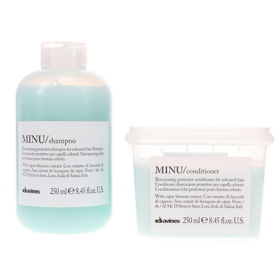 Davines MINU Illuminating Protective Shampoo 8.45 oz & Conditioner 8.45 oz Combo Pack