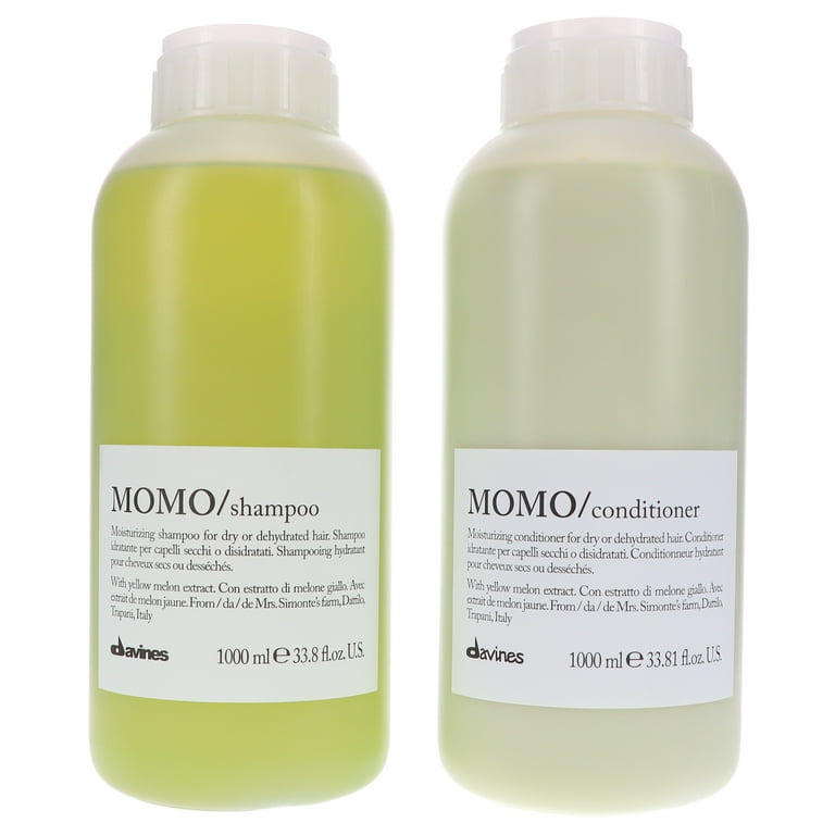 Davines MOMO シャンプー＆コンディショナー 1000ml Davines MOMO Moisturizing Shampoo & Conditioner Combo Pack, 33.8