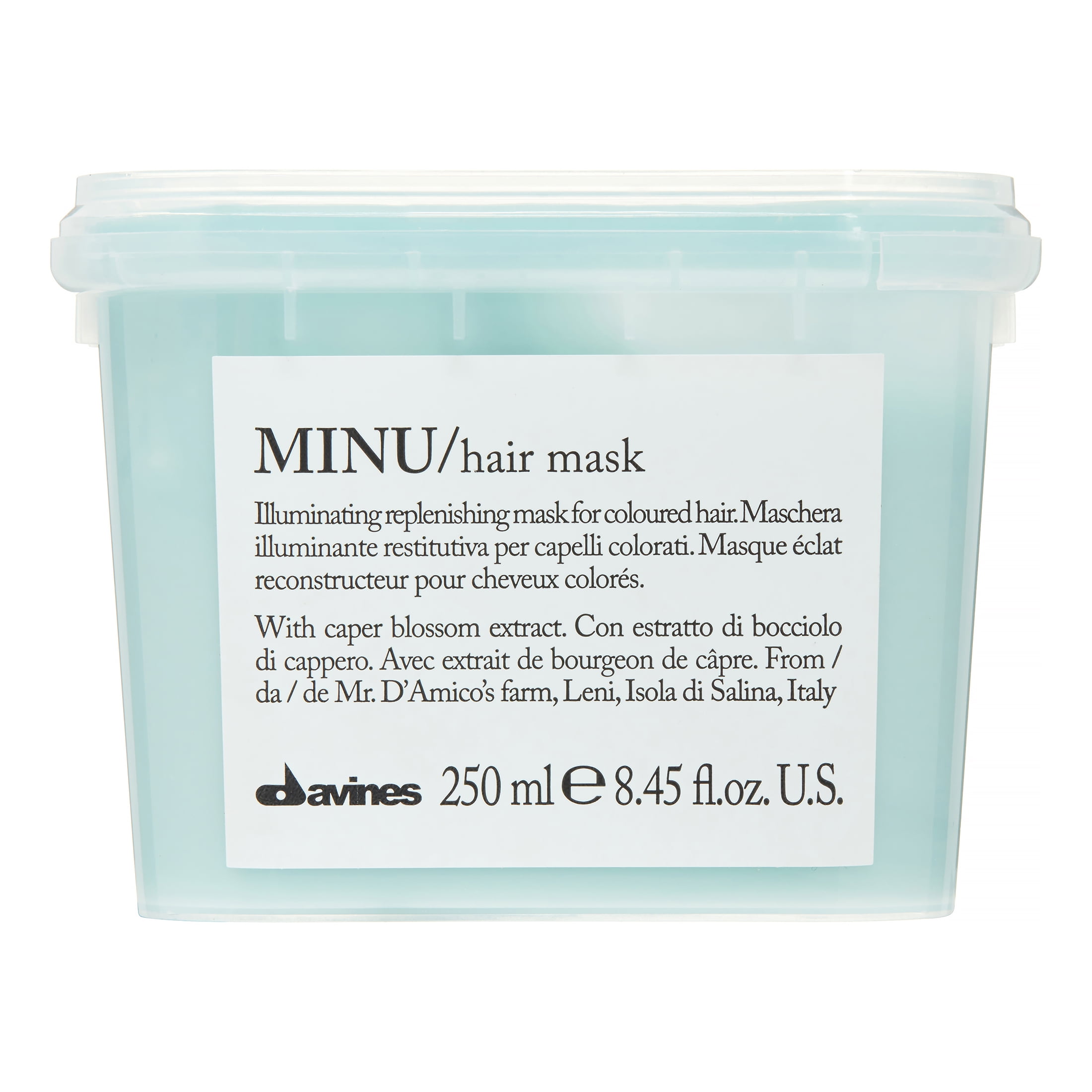 heltinde postkontor Medicin Davines Minu Illuminating Replenishing Hair Mask, 8.45 Oz - Walmart.com