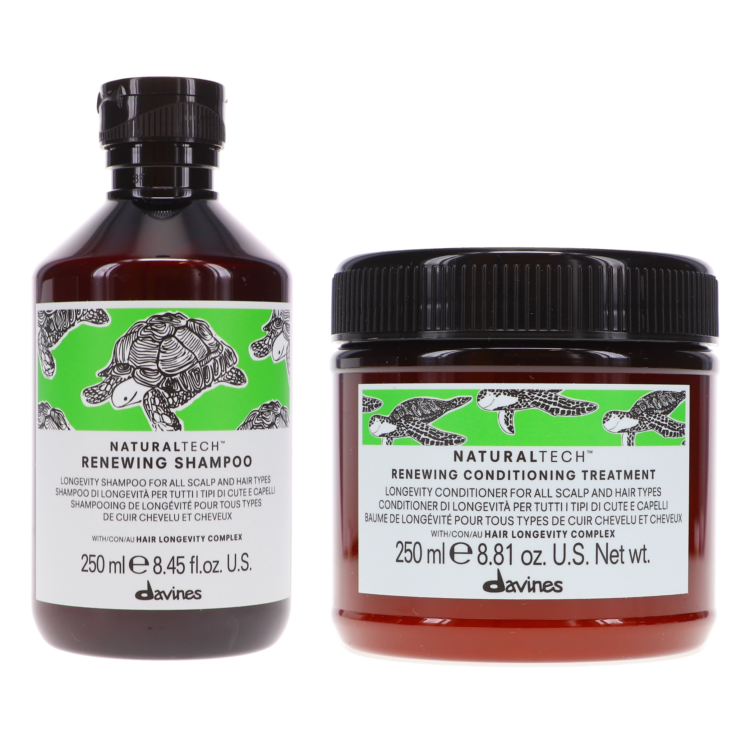 Davines NaturalTech Renewing Shampoo 8.5 oz & NaturalTech Renewing
