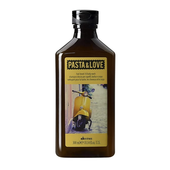 Davines Pasta & Love Men's 3-in-1 Hair, Beard & Body Wash to cleanse, condition and moisturize, 10.14 fl. Oz.