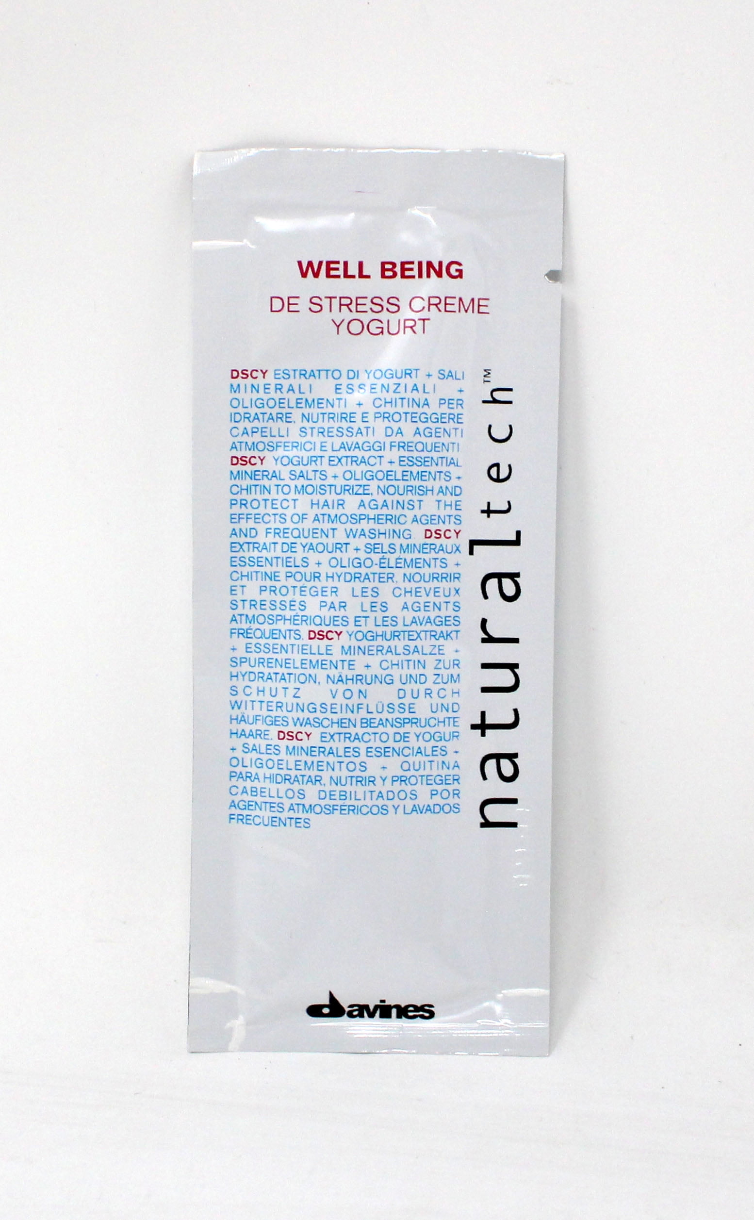 Davines Well Being De Stress Creme Yogurt Conditioner .41 Ounce (Pack of 12)