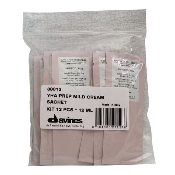 Davines Your Hair Assistant Prep Mild Cream Travel Packs 12 x 12 Ml