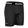 thumbnail image 1 of Davion Youth Padded Sliding Shorts with Cup Pocket for Baseball & Softball (Black L), 1 of 6