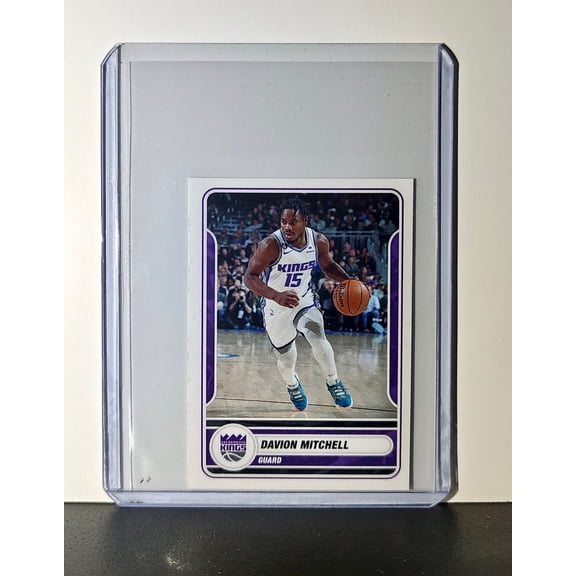 Davion Mitchell 2023-24 Panini NBA #462 Sticker Sacramento Kings
