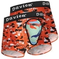 thumbnail image 1 of Davion Youth Boys Baseball Cup Underwear with Soft Protective Athletic Cup Compression Shorts for Baseball,Football, Lacrosse(Orange Camouflage-M), 1 of 6