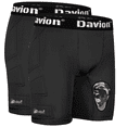 thumbnail image 1 of Davion Youth Sliding Padding Shorts with Soft Protective Athletic Cup Boys Briefs Underwear for Football, Baseball, Lacrosse，Hockey(Black-L), 1 of 5