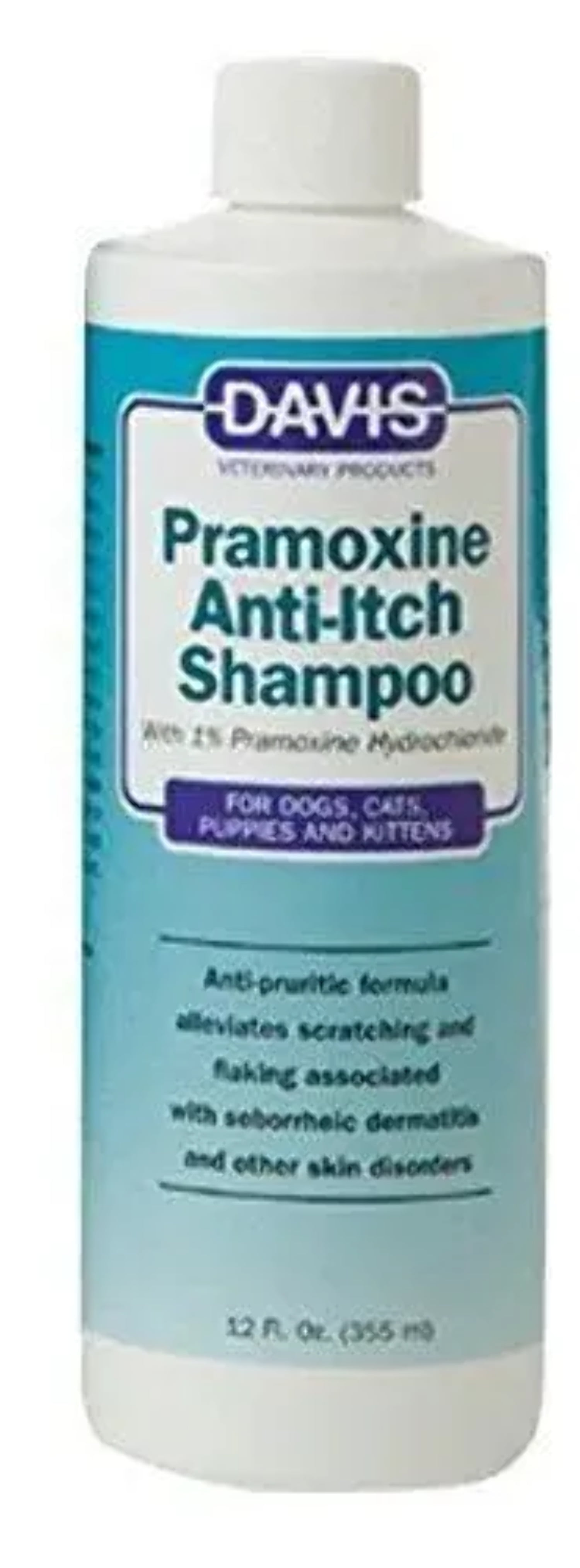 Davis 1% Pramoxine Anti-Itch Anti-Pruritic Shampoo 12 oz. for Dogs Cats
