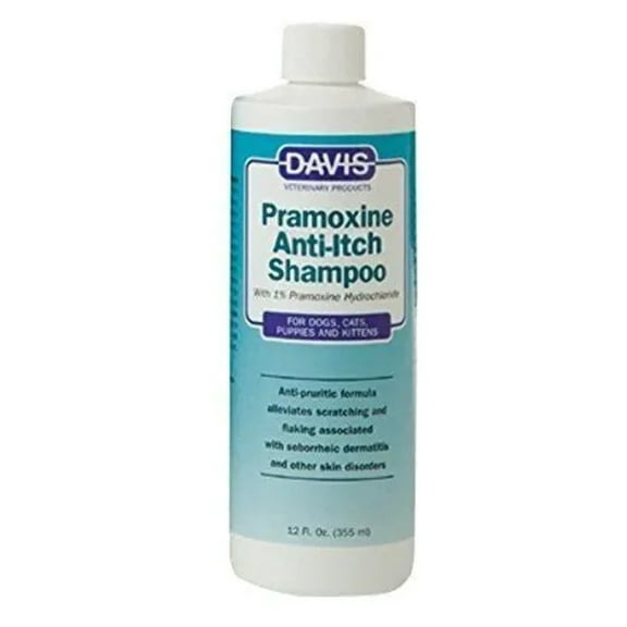 Davis 1% Pramoxine Anti-Itch Anti-Pruritic Shampoo 12 oz. for Dogs Cats