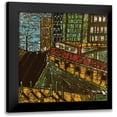 thumbnail image 1 of Davis, Andrea 12x12 Black Modern Framed Museum Art Print Titled - City One, 1 of 5