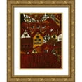 thumbnail image 1 of Davis, Andrea 12x14 Gold Ornate Wood Framed with Double Matting Museum Art Print Titled - Red Roofs I, 1 of 4