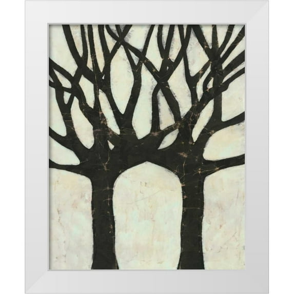 Davis, Andrea 12x14 White Modern Wood Framed Museum Art Print Titled - Batik Arbor II