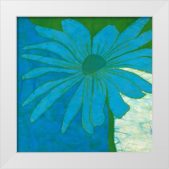 Davis, Andrea 15x15 White Modern Wood Framed Museum Art Print Titled - Monterey Blue
