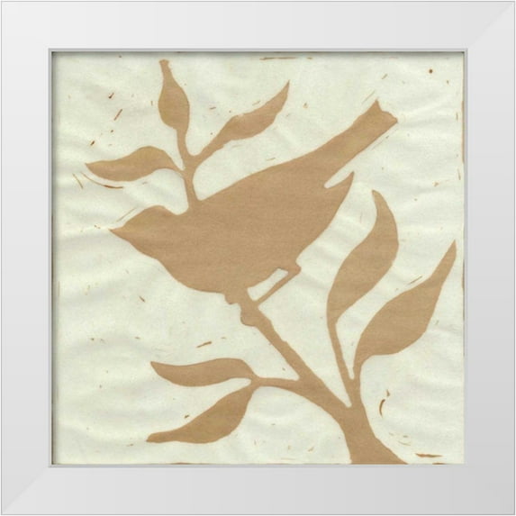 Davis, Andrea 15x15 White Modern Wood Framed Museum Art Print Titled - Tea Bird III