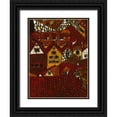 thumbnail image 1 of Davis, Andrea 15x18 Black Ornate Wood Framed with Double Matting Museum Art Print Titled - Red Roofs I, 1 of 4
