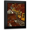thumbnail image 1 of Davis, Andrea 19x24 Black Modern Framed Museum Art Print Titled - Red Roofs II, 1 of 5