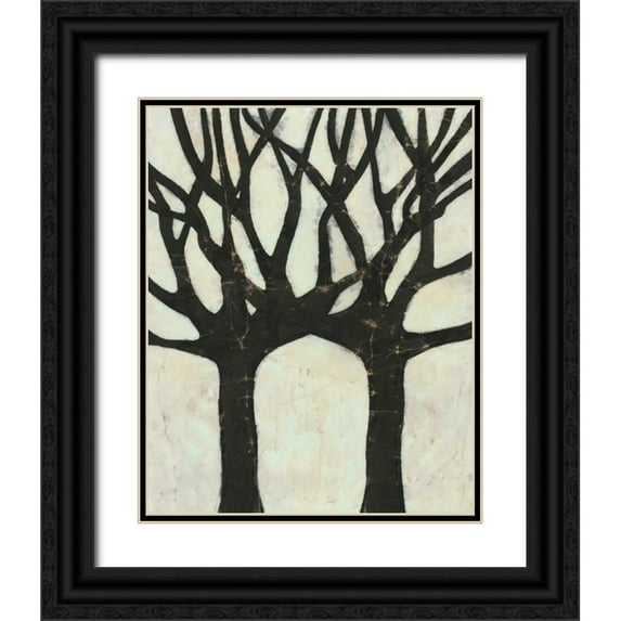 Davis, Andrea 20x24 Black Ornate Wood Framed with Double Matting Museum Art Print Titled - Batik Arbor II