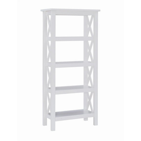 Davis Antique White Bookcase
