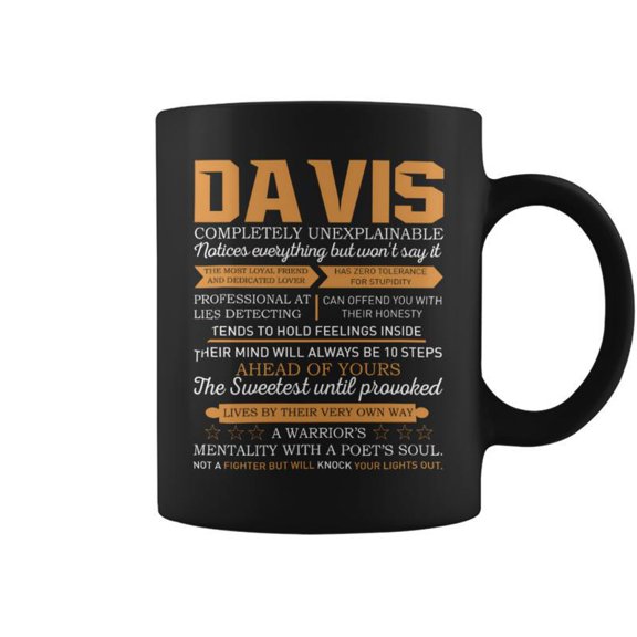 Davis Completely Unexplainable Notices Everything But WonT Say It Name Coffee Mugs
