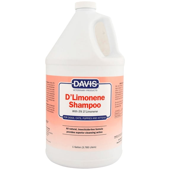 Davis D'Limonene Pet Shampoo 1 GL – Deep Cleaning with Natural Orange Peel Extract