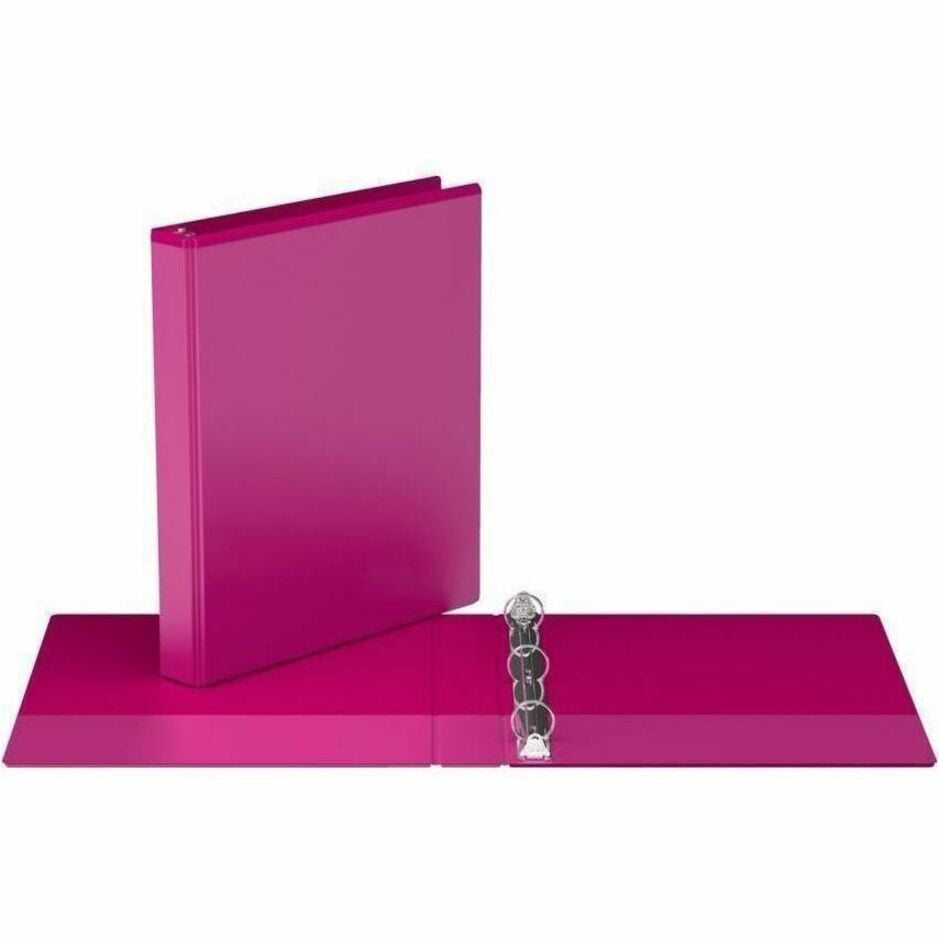Davis Group Easyview Premium, Round Ring, Customizable, View Binder, 6 Pack (Pink, 1")