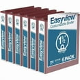 thumbnail image 1 of Davis Group Easyview Premium, Round Ring, Customizable, View Binder, 6 Pack (Burgundy, 1.5"), 1 of 2