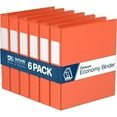 thumbnail image 1 of Davis Group Premium Economy, Angle D Ring, Binder, 6 Pack (Orange, 1.5"), 1 of 7