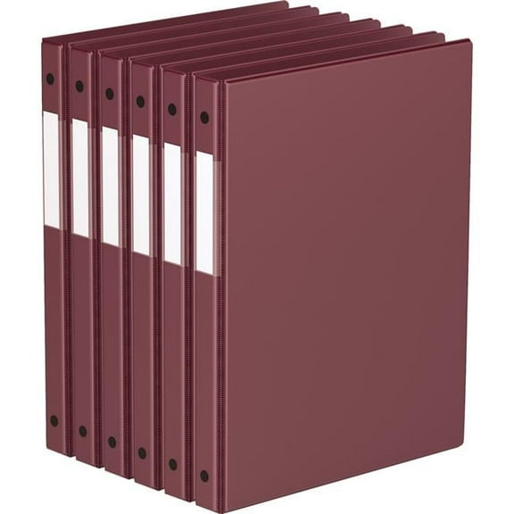 Davis Group Premium Economy, Round Ring, Binder, 6 Pack (Burgundy, 5/8")