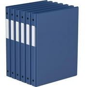 Davis Group Premium Economy, Round Ring, Binder, 6 Pack (Royal Blue, 5/8")