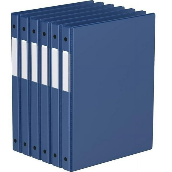 Davis Group Premium Economy, Round Ring, Binder, 6 Pack (Royal Blue, 5/8")