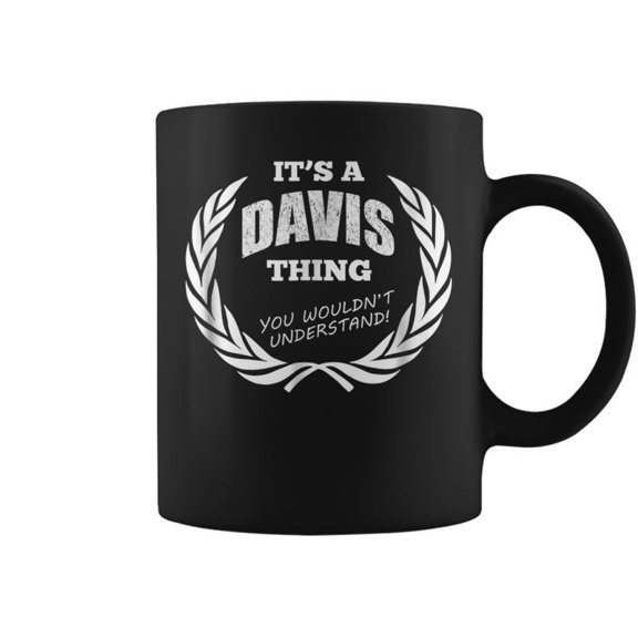 Davis Last Name Family Names Coffee Mugs