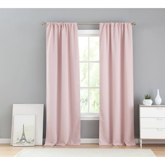 Davis Metallic 96l Pole Top Pair Panels 37 in. W x 96 in. L in Blush (2 Pieces)