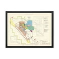 thumbnail image 1 of Davis-Monthan Air Force Base Art, 1951 Vintage Map of Davis-Monthan Air Force Base History Wall Decor Gift, Old Davis-Monthan Air Force Base Map - 36" x 24" Black Framed Print, 1 of 4