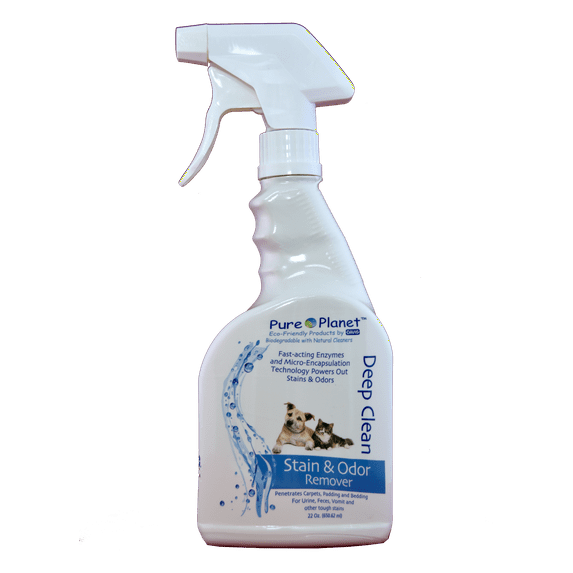 Davis Pure Planet Eco Friendly Deep Clean Pet Stain and Odor Remover / 22 Oz Bottle