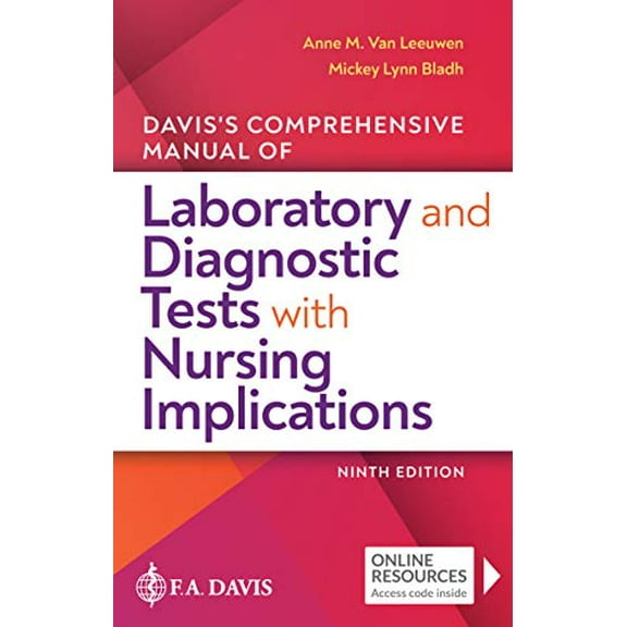 Pre-Owned Davis's Comprehensive Manual of Laboratory and Diagnostic Tests with Nursing Implications (Paperback) 1719640580 9781719640589