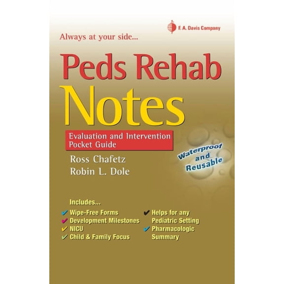 Davis's Notes Book: Peds Rehab Notes: Evaluation and Intervention Pocket Guide (Other)