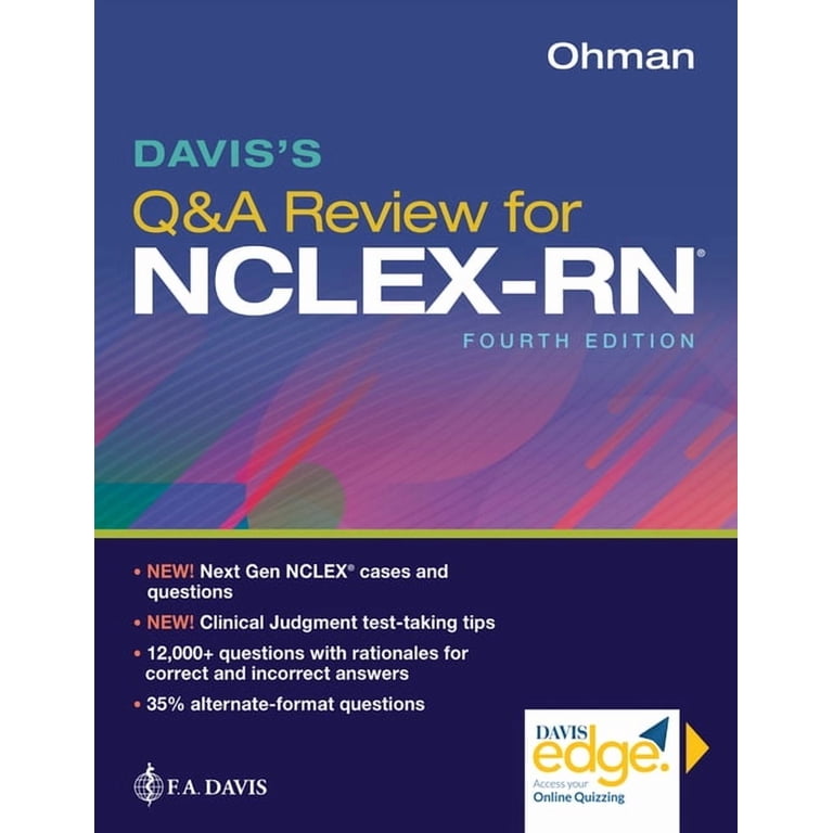 Free Shipping! Davis's Q&A Review for Nclex-Rn(r) (Paperback