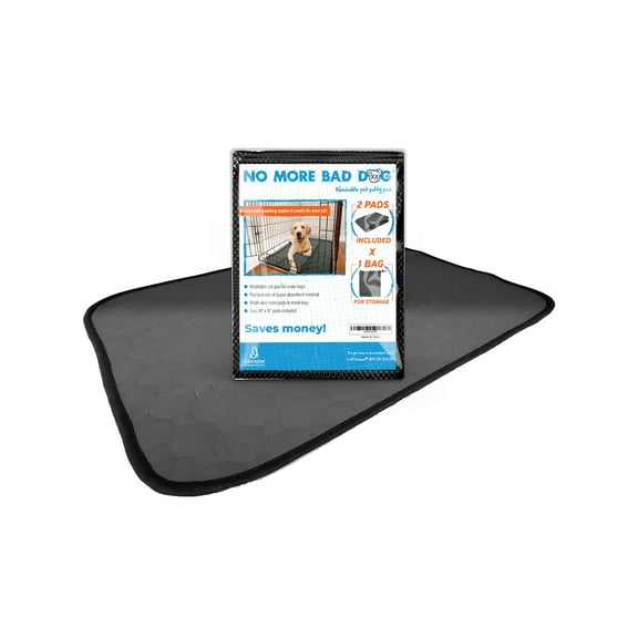 Davison 2 Pack Washable 26 x 19 Inch Pet Potty Pads. Great for Crates, on The Floor, Inside Dog Houses, on Your Bed, in The Car, on The Couch, and More!