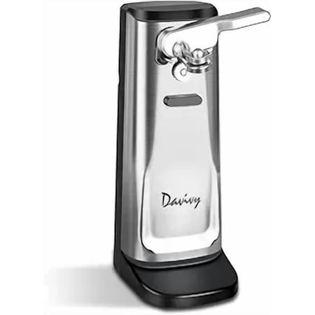 Davivy Electric Can Opener One Touch Lid Opener Removable Stainless Steel Cutter 3-in-1 Design