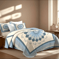 thumbnail image 1 of Davulos 2-Piece Twin Quilt Set Soft Bedding Set Lightweight Bedspread Coverlet with Floral Pattern Reversible Bed Cover for All Seasons, 1 of 8