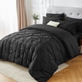thumbnail image 1 of Davulos Full Comforter Set,7 Pieces Black Bedding Sets for All Season Bed in a Bag with Comforter ,Flat Sheet ,Fitted Sheet ,Pillowcases & Shams, 1 of 8