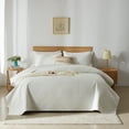thumbnail image 1 of Davulos Full/Queen Quilt Bedding Set White 3 Pieces Lightweight Soft Modern Geometric Bedspreads, Coverlet Set Quilts for Queen Bed (1 Quilt and 2 Pillow Shams), 1 of 10