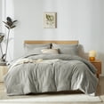 thumbnail image 1 of Davulos King Size Comforter Set Grey,7 Pieces Bed in a Bag King Diamond Pattern Bedding Sets with Comforter,Sheets, Pillowcases & Shams, 1 of 9