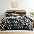 thumbnail image 1 of Davulos Twin Bed in Bag,7 Piece Black Bedding Comforter Set Floral Printed Complete Comforter Set for All Season with Comforter, Sheets, Pillowcases & Shams, 1 of 7