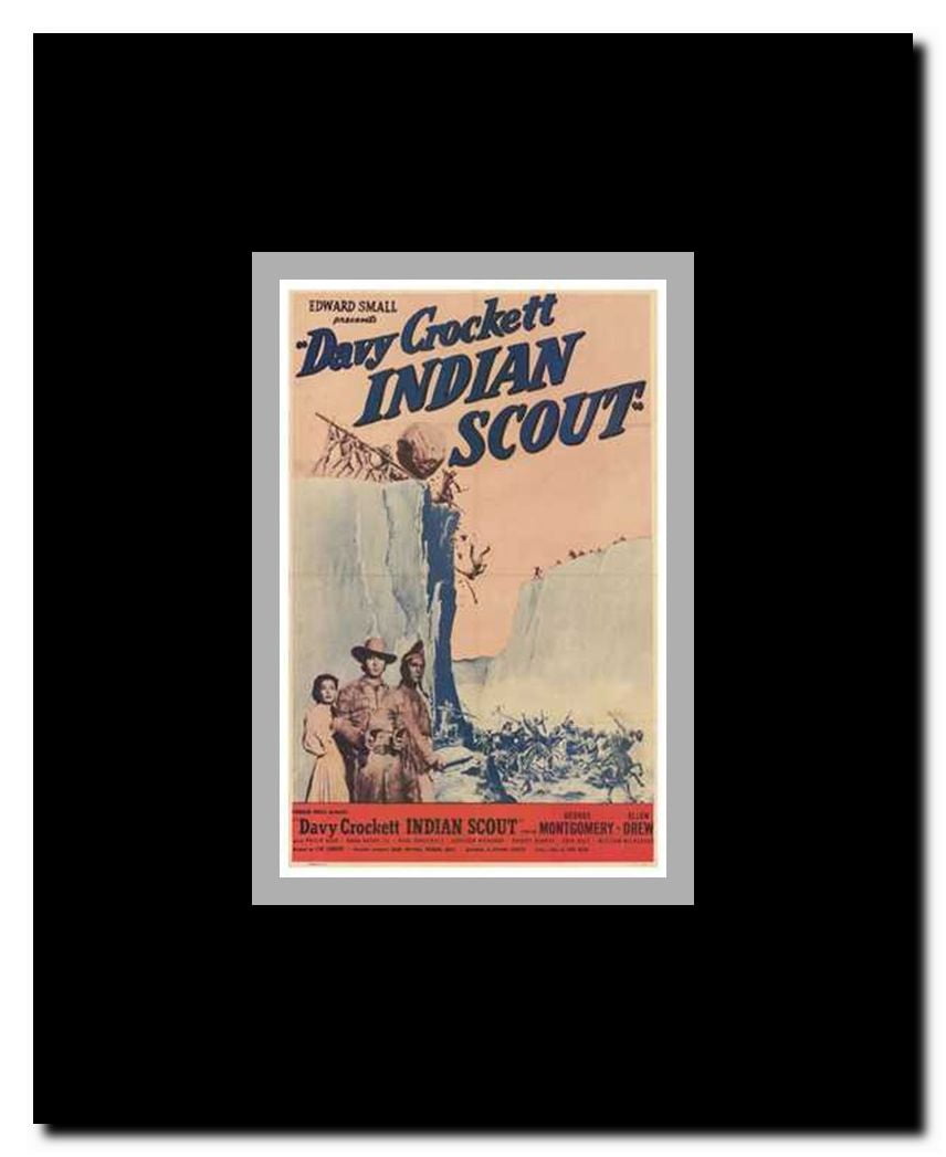 Davy Crockett Indian Scout Framed Movie Poster