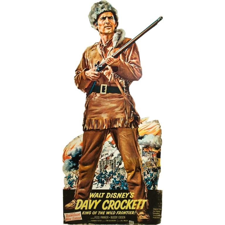 Davy Crockett King Of The Wild Frontier Fess Parker On Standee