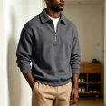 thumbnail image 1 of Daweinan Men's Quarter Zip Pullover Sweatshirt Loose Fit Long Sleeve Relaxed Fit Casual Athletic Top for Daily Wear Outdoor Work Sports, 1 of 5